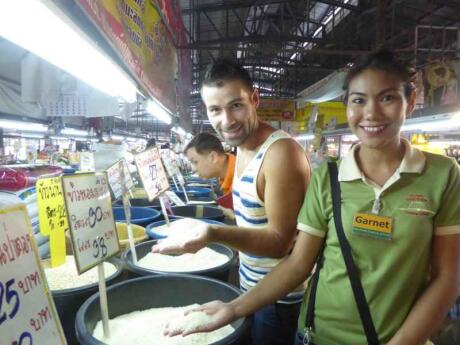 Chiang Mai's Sunday walking street market has lots to buy as well as entertainment and even cheap massages!