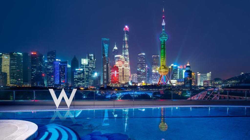 W Shanghai The Bund is a fabulous hotel with a pool featuring an amazing view over the city
