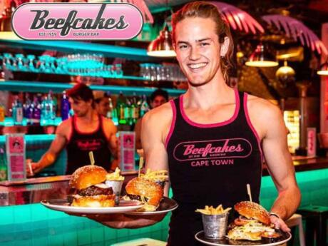 For delicious burgers and hot servers in Cape Town, don't miss Beefcakes!