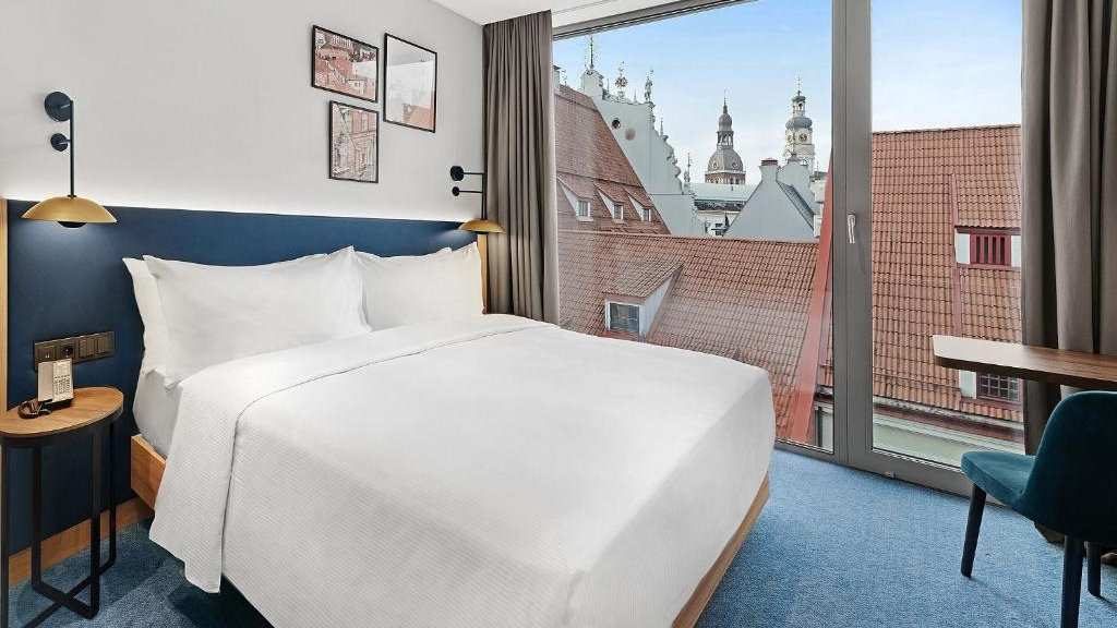 The big bedrooms and cute views are just part of why we love the Hilton Garden Inn Riga Old Town hotel!