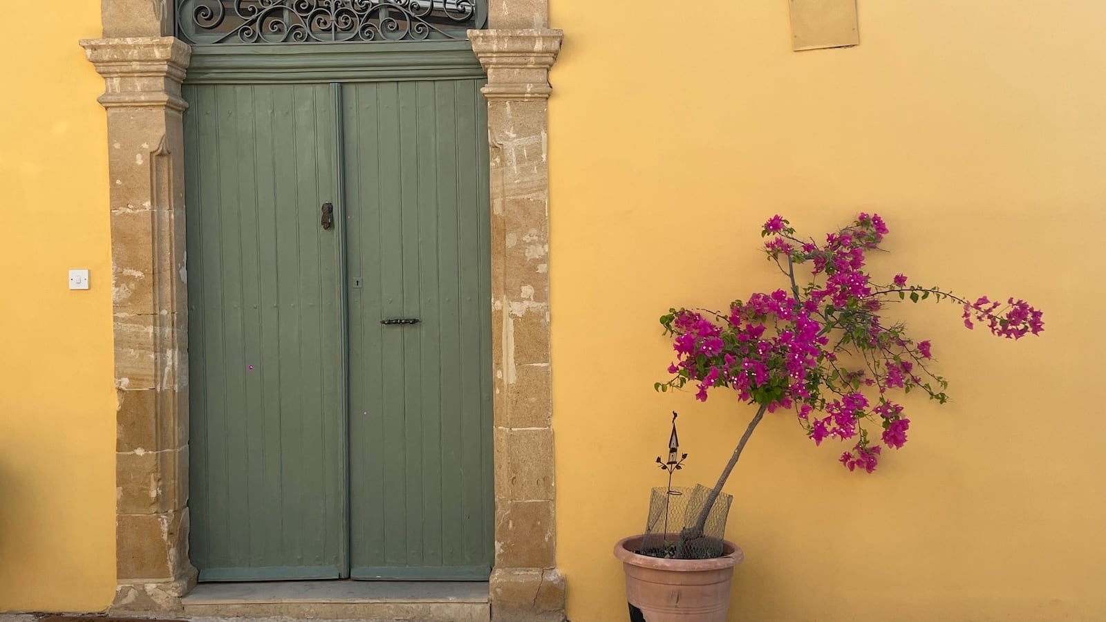 Beautiful door in Limassol Old Town.
