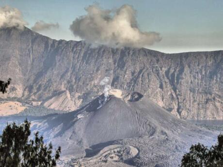 Mount Rinjani is an active volcano on Lombok that you can climb to the top of!