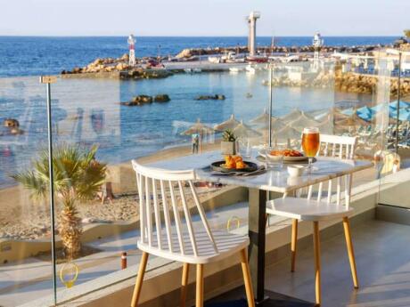 The Five Restaurant on Crete is a gorgeous spot for delicious food overlooking the beach