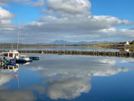 Islay is a stunning island in Scotland that's home to nine different whiskey distilleries