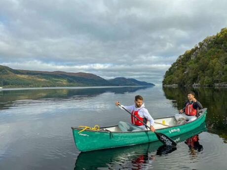 Kayaking on Loch Ness is a beautiful way to look for Nessie the Loch Ness Monster