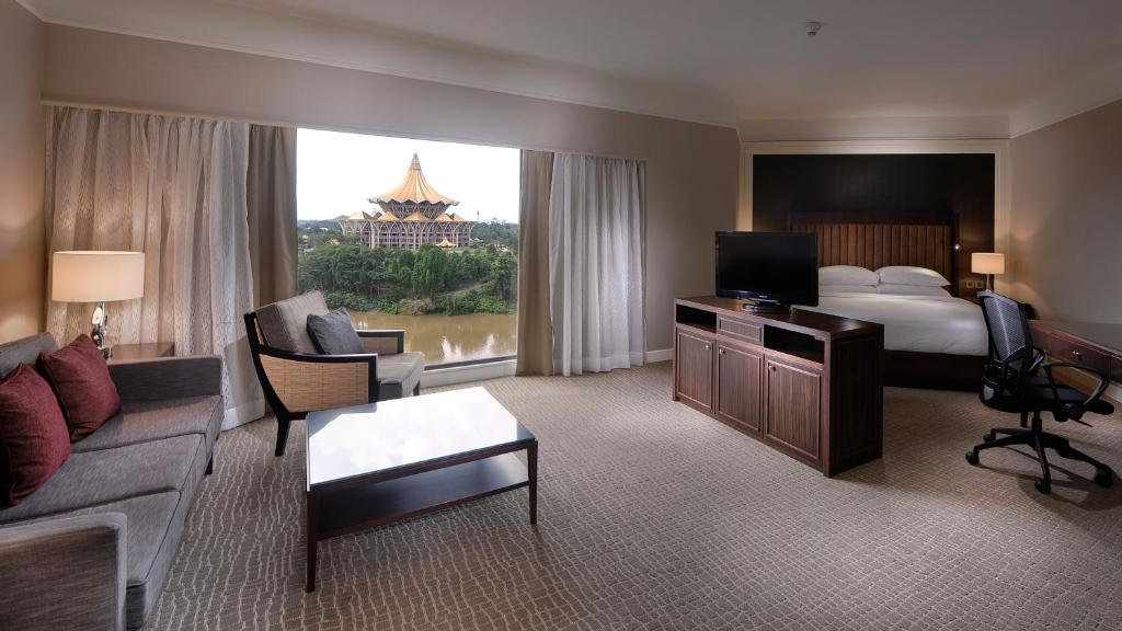 The Hilton Kuching is luxurious and gay friendly with incredible views