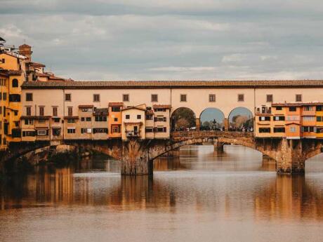 The Ponte Vecchio covered bridge is one of the most famous sights in Florence