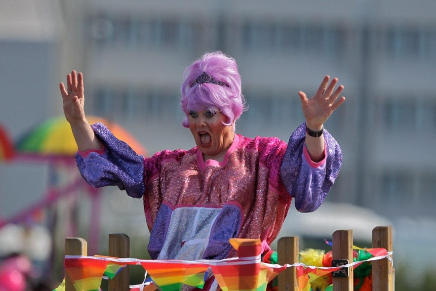 Jon Gnarr couldn't attend Reykjavik Pride so he sent his alter ego instead