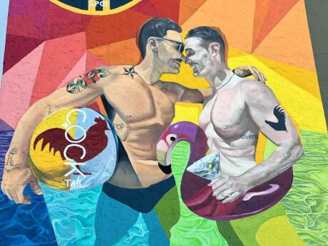 The colorful murals show what's in store at COCKtail, one of the best gay bars in St Pete