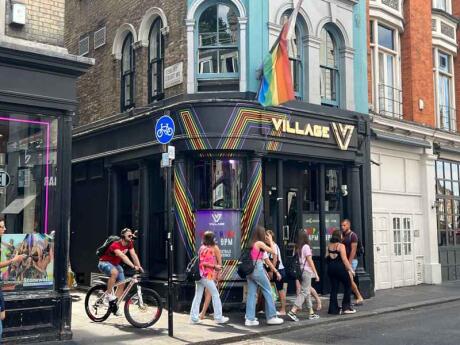 Village during the day, an awesome London gay bar and club in the heart of Soho.