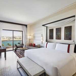 Hotel room at the luxurious Al Manara hotel in Aqaba, Jordan.