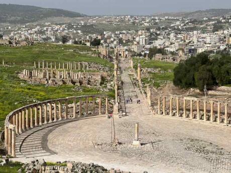 The impressive Jerash Roman ruins of Jordan.