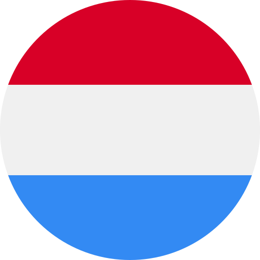 Flag of Luxembourg with blue, white and red horizontal lines