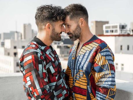 Stefan and Seby sharing a moment in their fabulous Caraci jackets from Johannesburg.