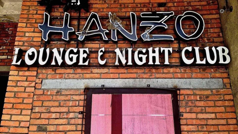 Signage for Hanzon gay bar in Ulaanbaatar.