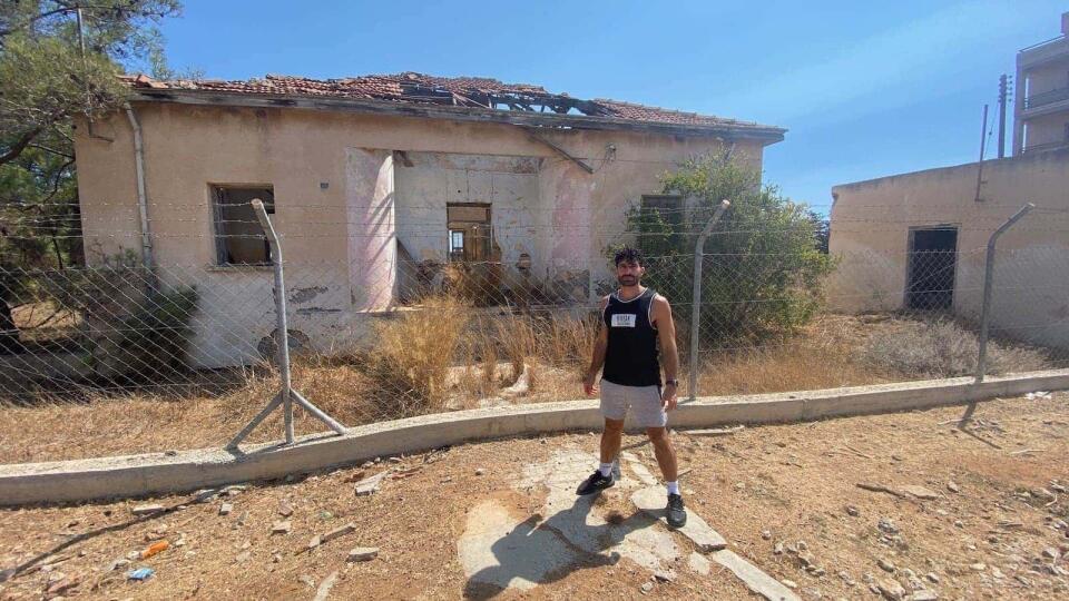 Stefan's father's childhood home in Varosi ghost town in Cyprus.