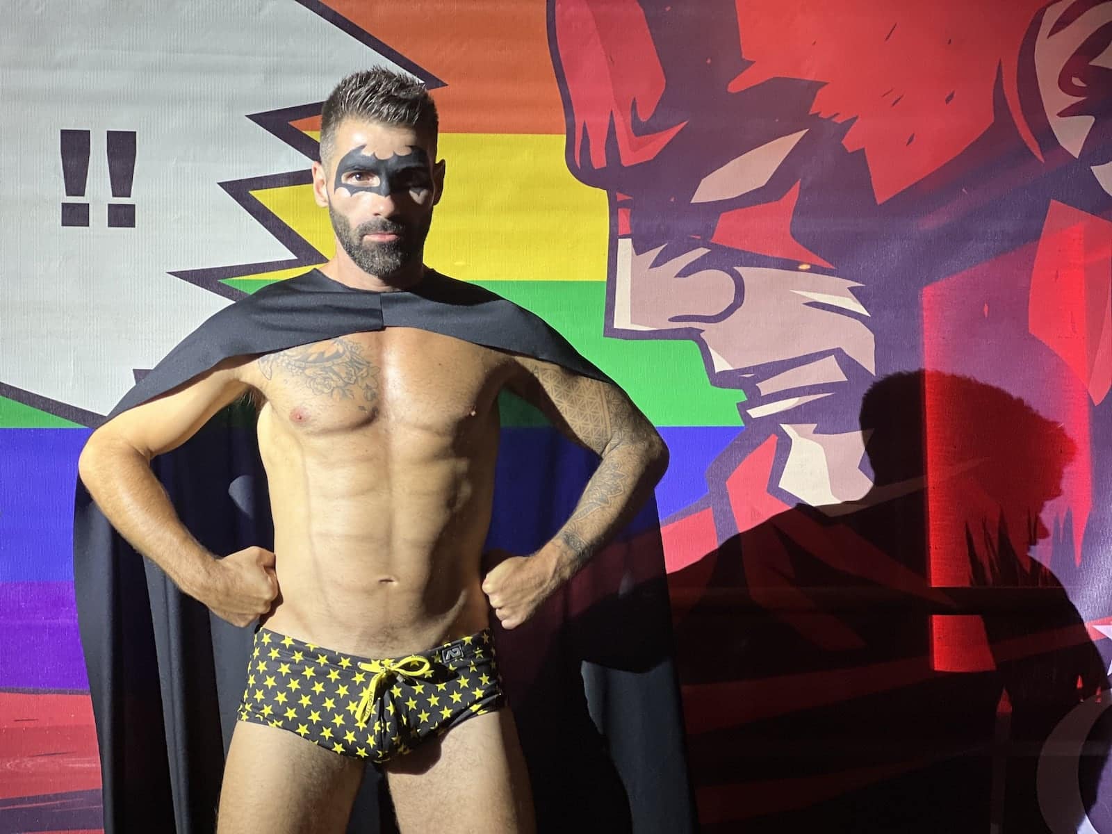 Batman deals speedo man