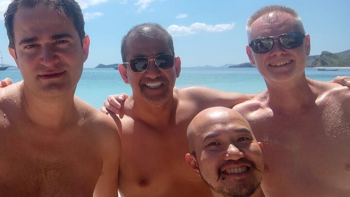 Naked Gay Villa Thailand group of men.