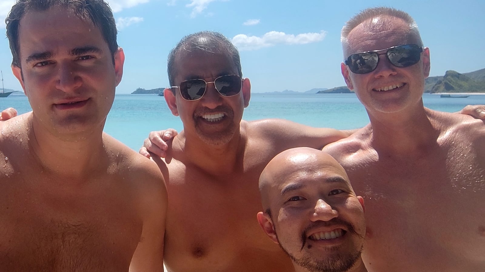 Naked Gay Villa Thailand group of men.
