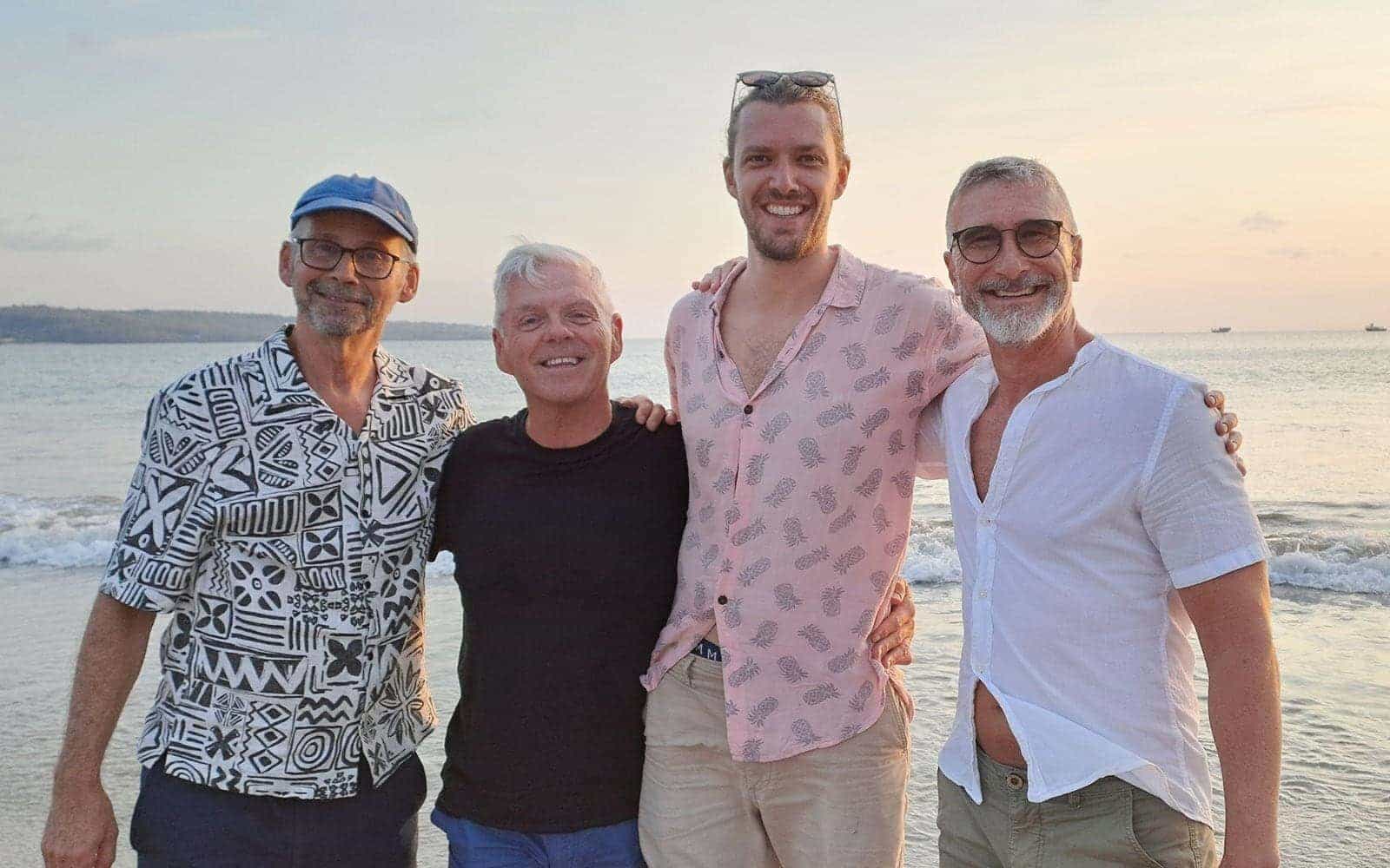Group of gay men in Thailand at Everything To Sea Villa.