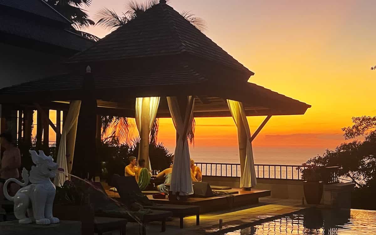 Everything To Sea Naked Villa sunset in Thailand.