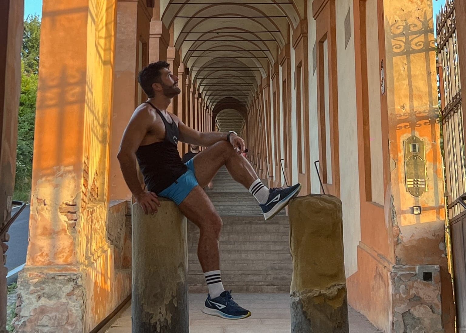 Stefan exploring the Porticos of Bologna