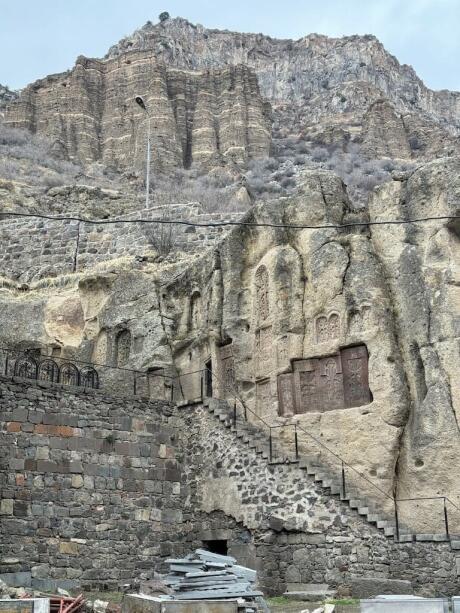 The UNESCO-listed Geghard Monastery in Armenia.