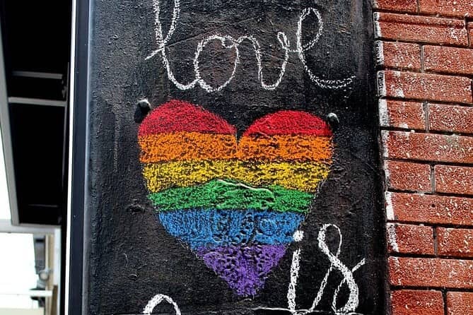 Love is Love street art in Melbourne.