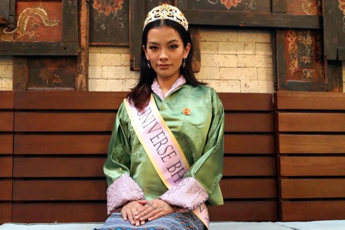 Tashi Chombal is an open lesbian in Bhutan and winner of the Bhutan representative for the Miss Universe 2022 beauty pageant.