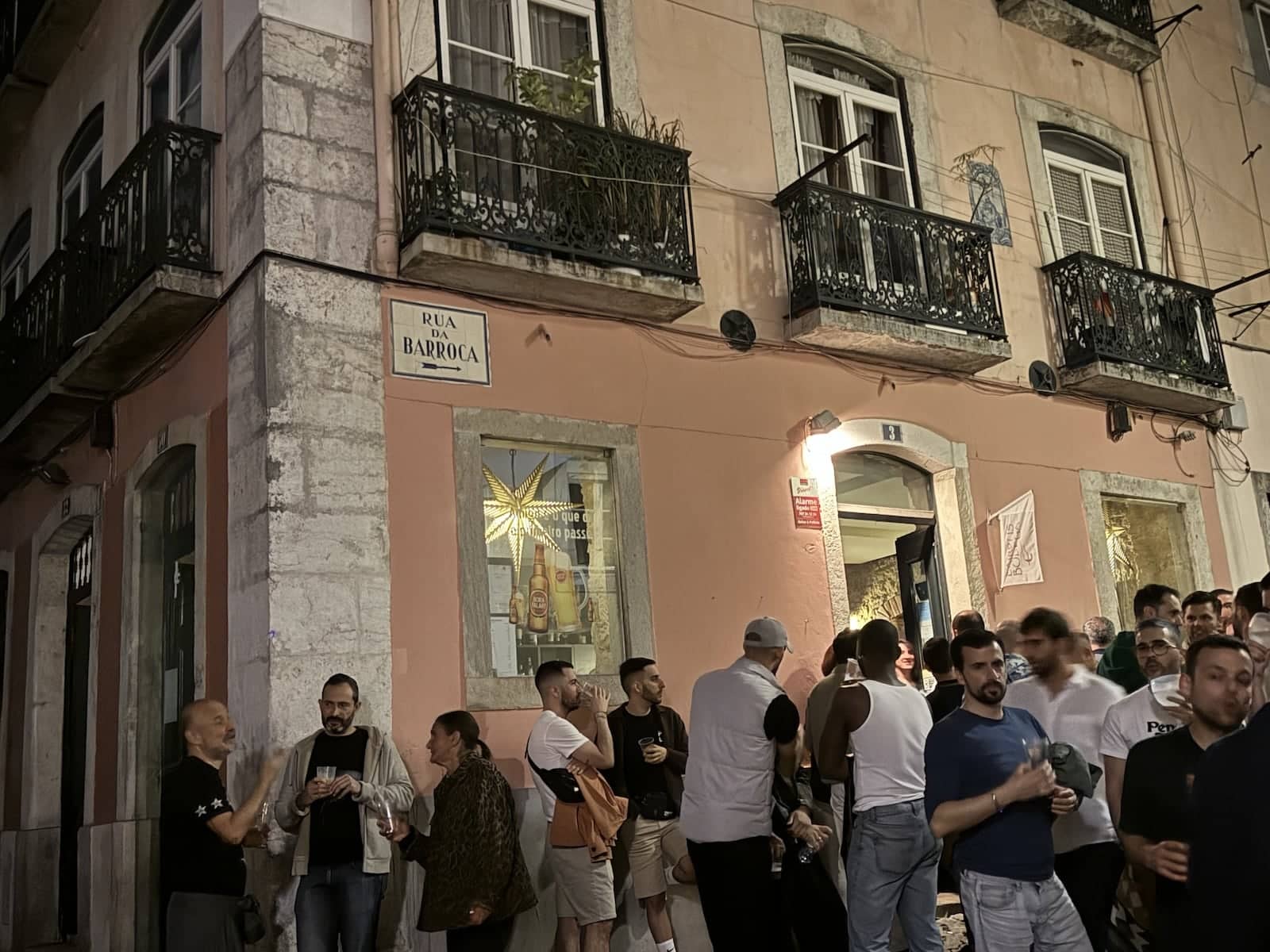 Rua da Barroca the main gay street of Lisbon.