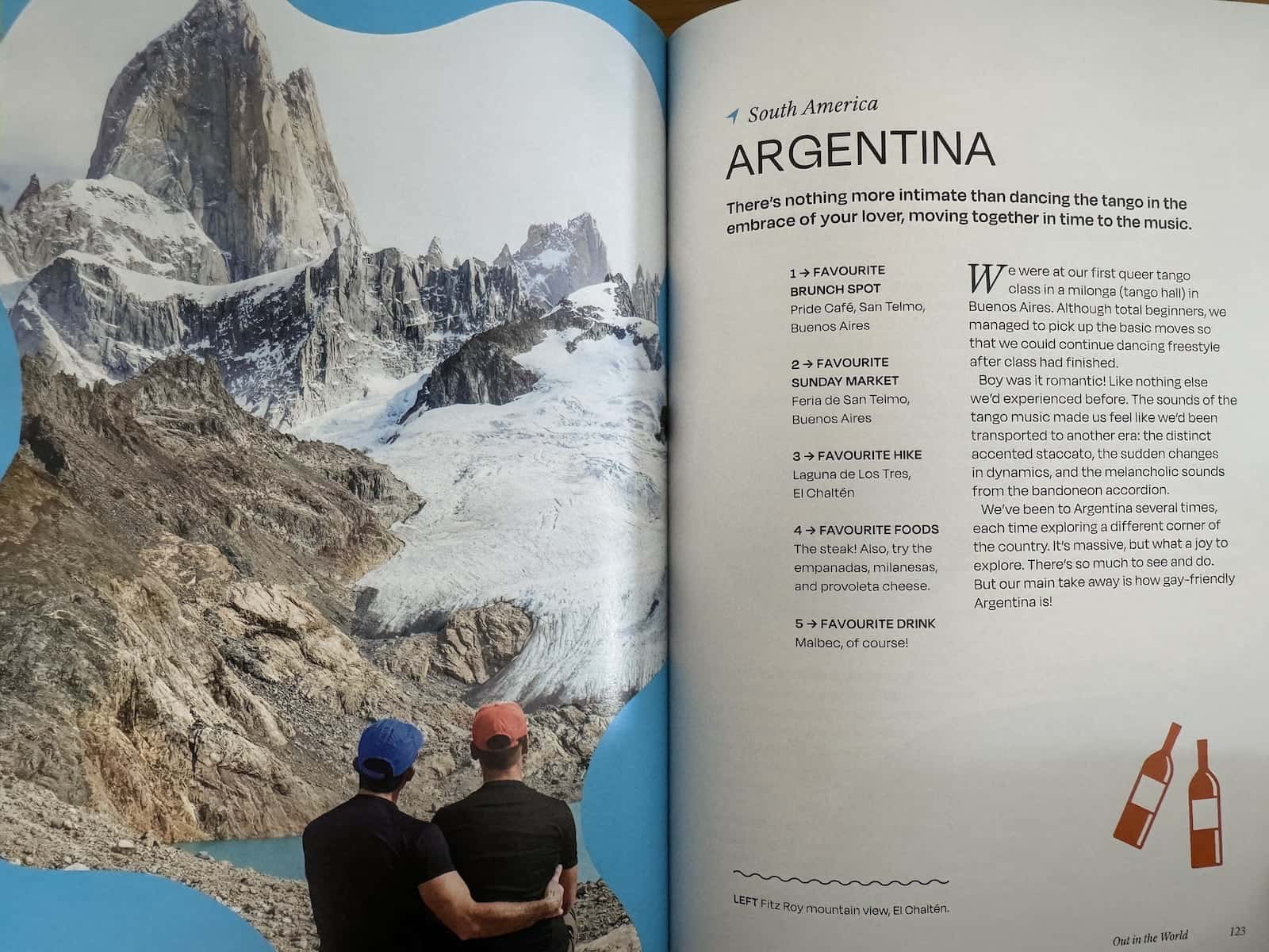 The Argentina section of our gay travel book.