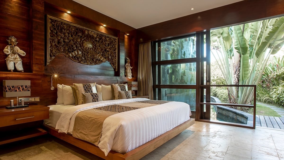 Harmony room at gay Naked Paradise Villa in Bali with Everything To Sea gay tour company.