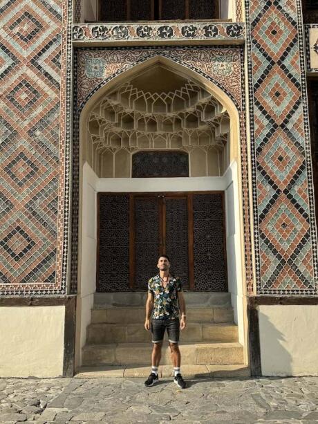 Stefan at the Palace of Sheki Khans.