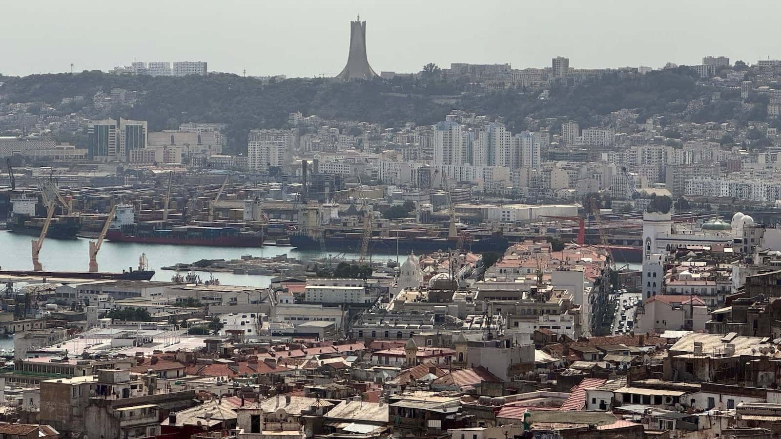 Bay of Algiers view from the top of the Casbah.