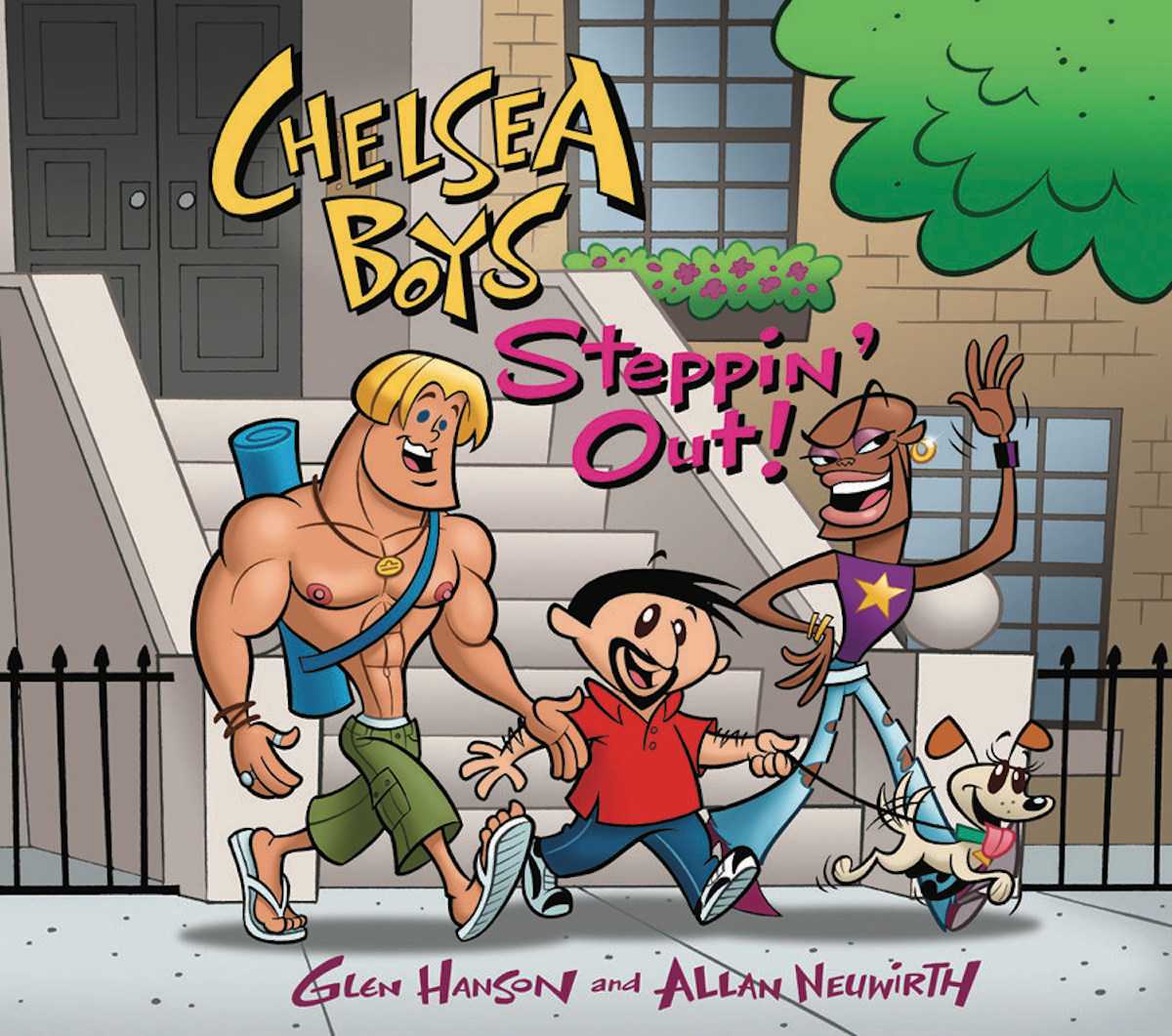 The colorful cover of Chelsea Boys Steppin' Out comic book.