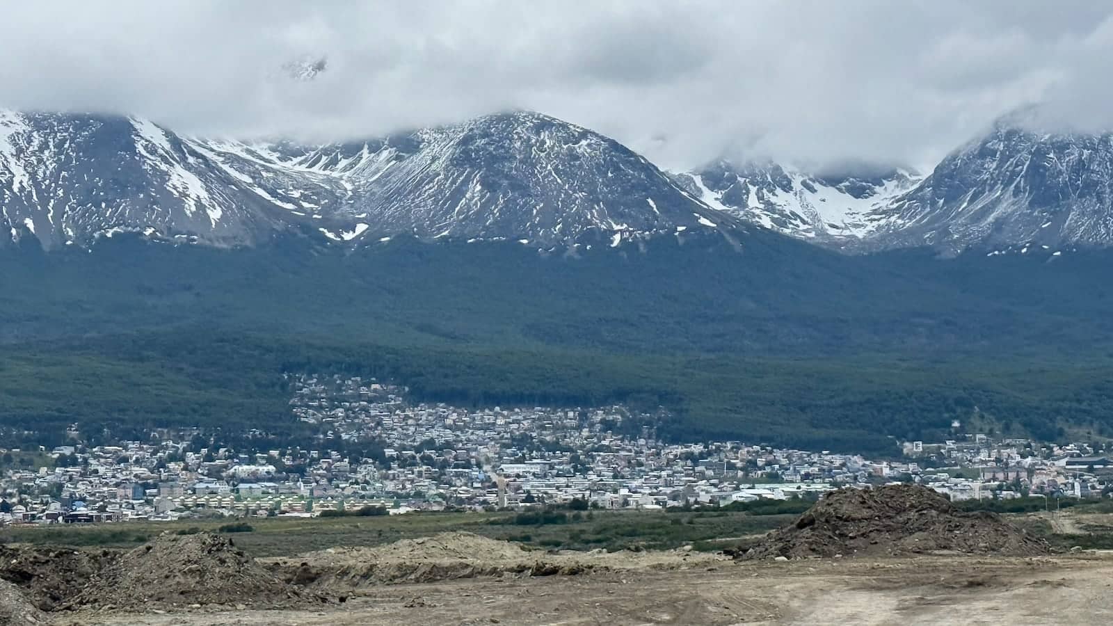 Ushuaia mountain views above the city.