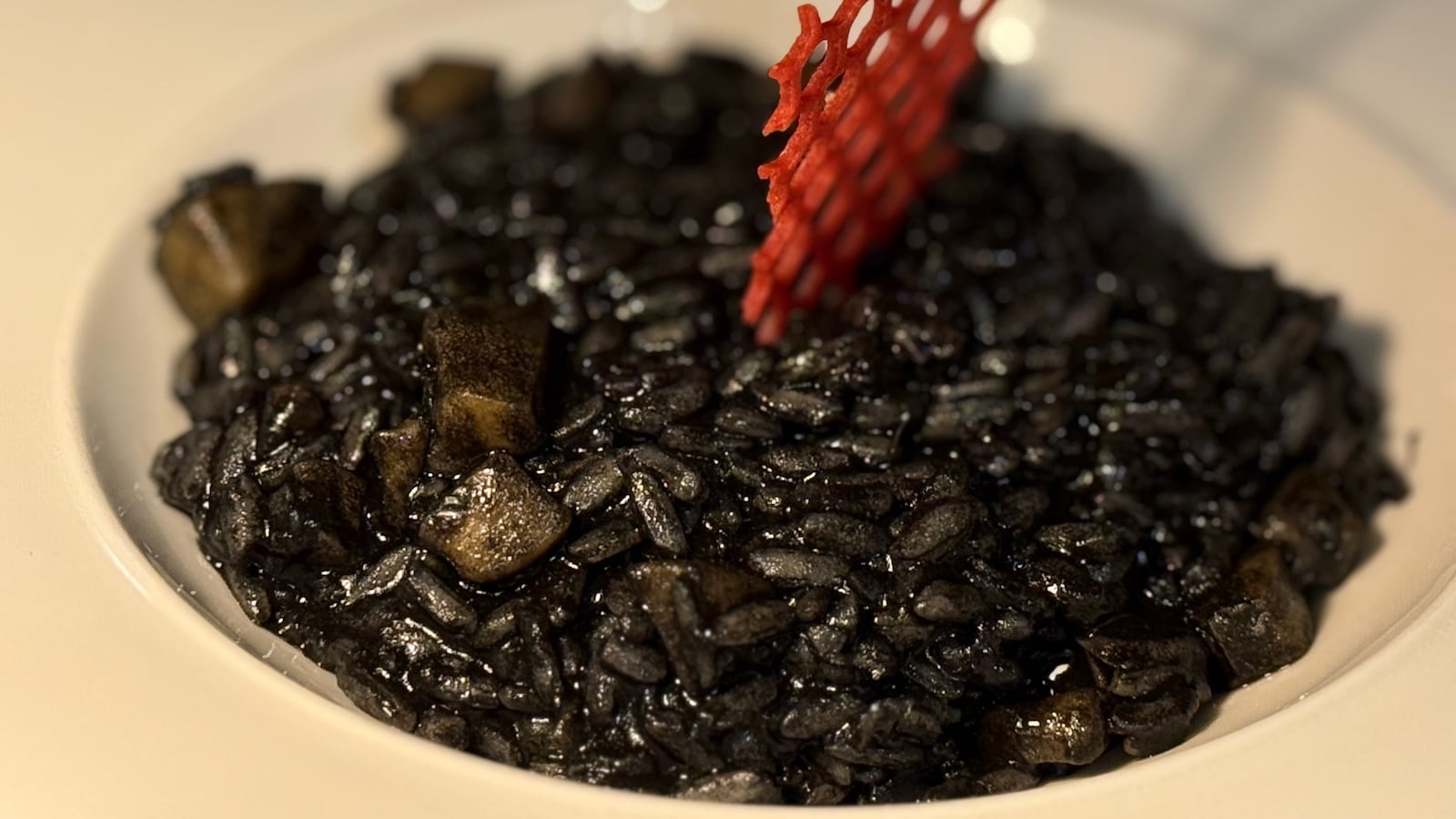 Black risotto one of the most famous foods in Dubrovnik