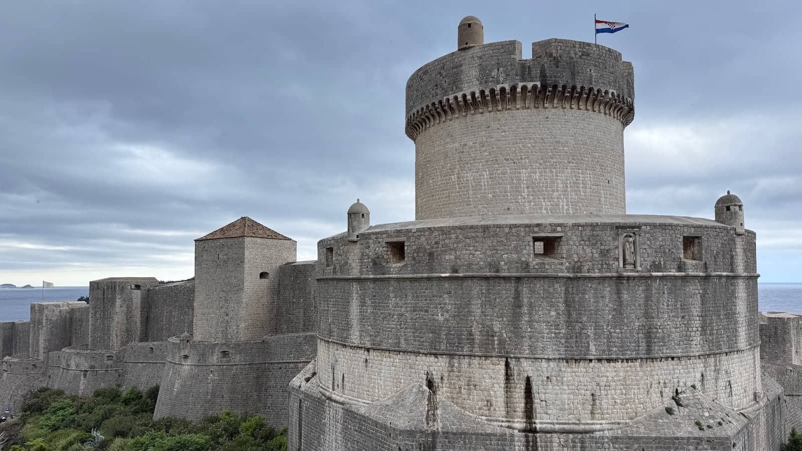 The walls of Dubrovnik medieval old town.