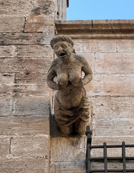 Statue in Valencia Old Town.