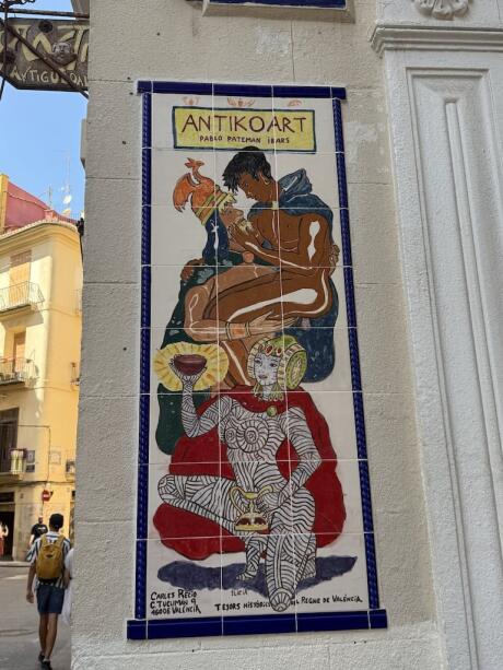 Streetart in the Ruzafa gay area of Valencia.