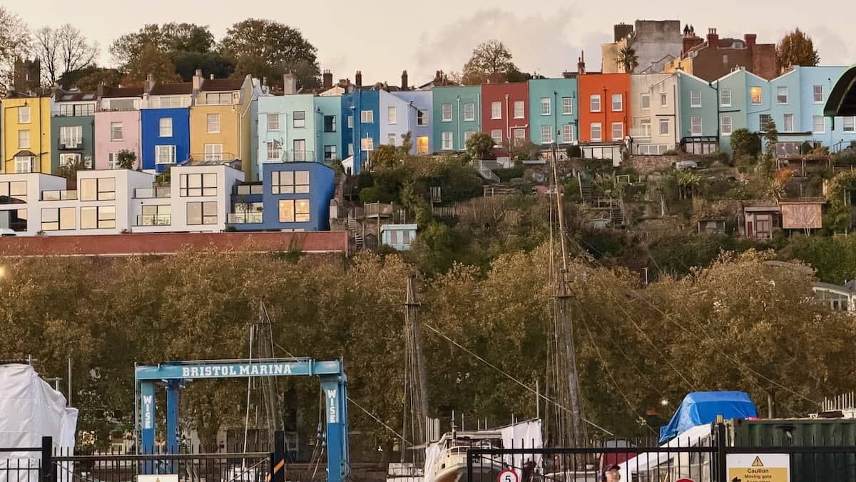 View across the Bristol Marina.