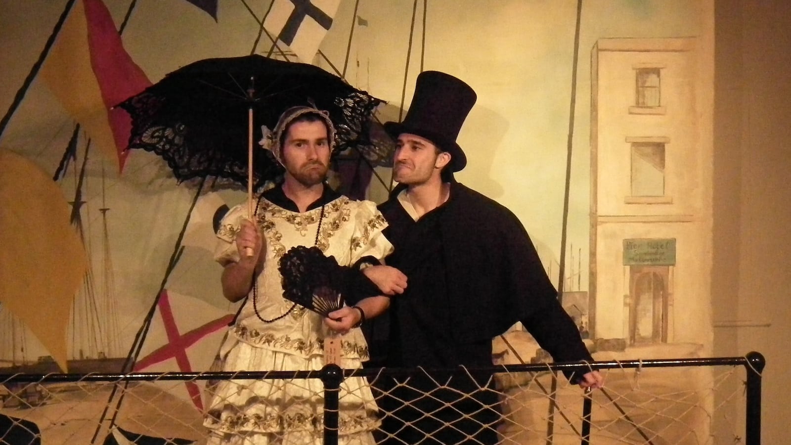 Stef and Seby gay couple at the SS Great Britain in Bristol.