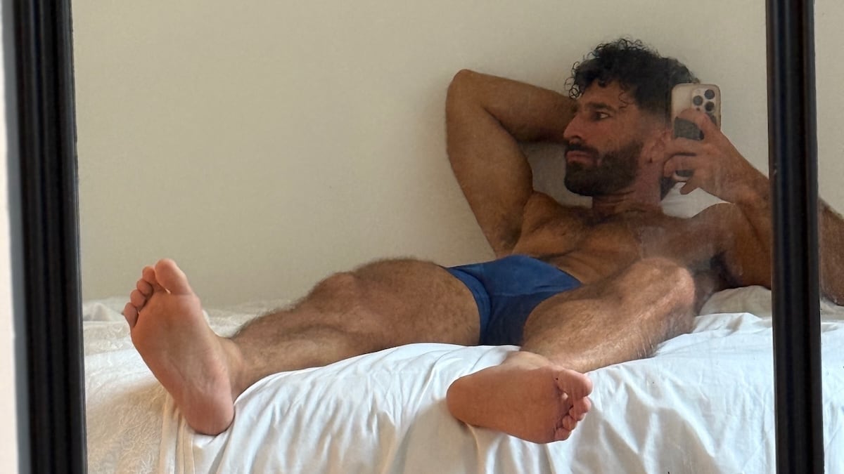 Stefan in hotel room in Bristol.