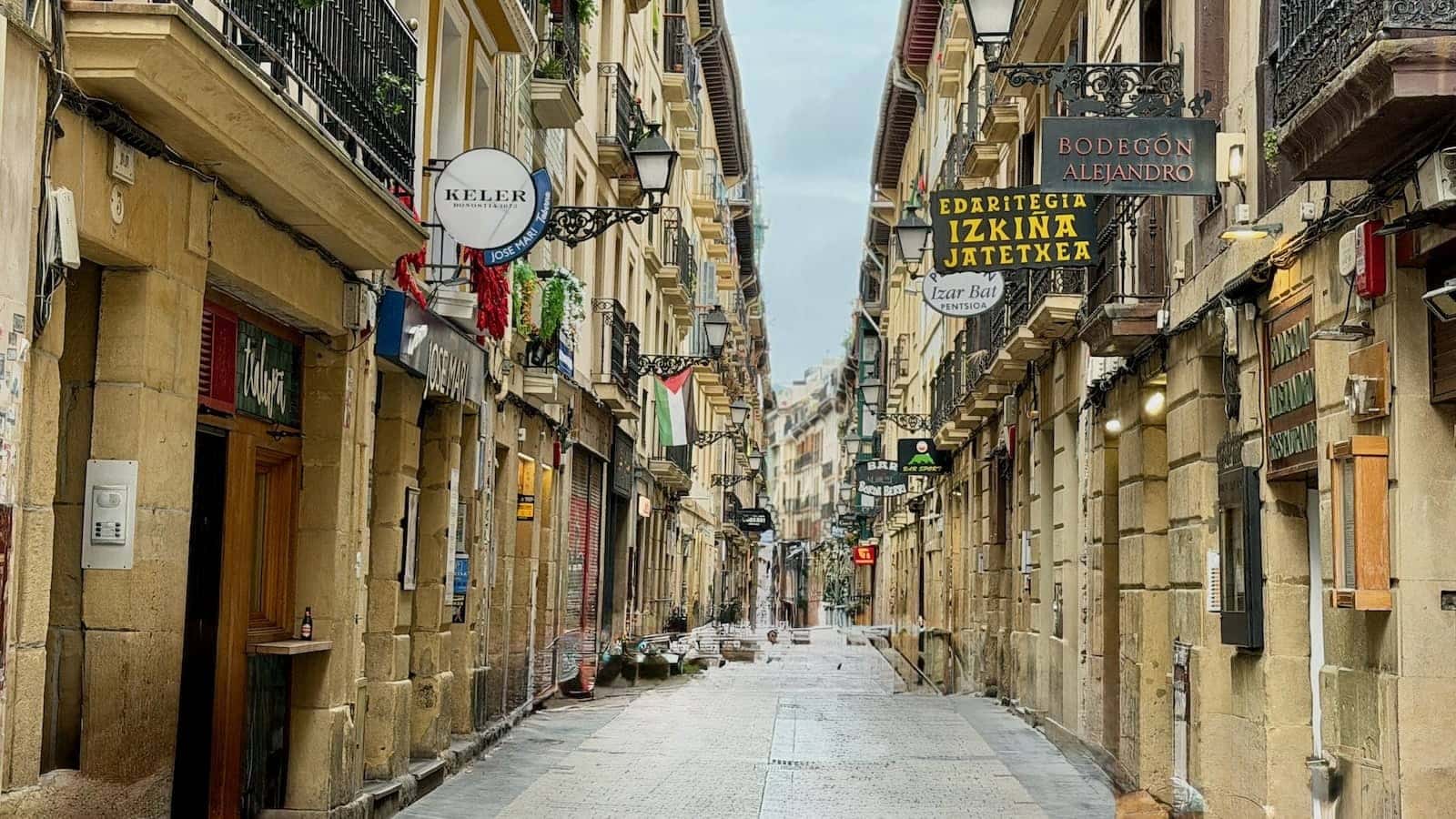 The Casco Viejo Old Town of Bilbao.