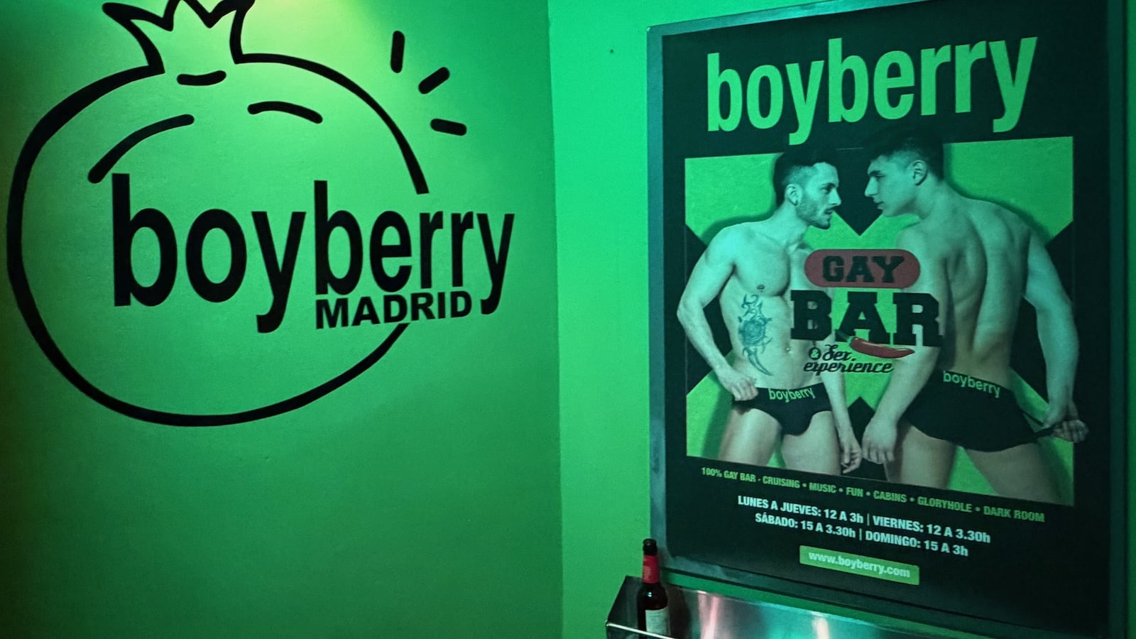 Boyberry one of the best gay bars in Madrid.