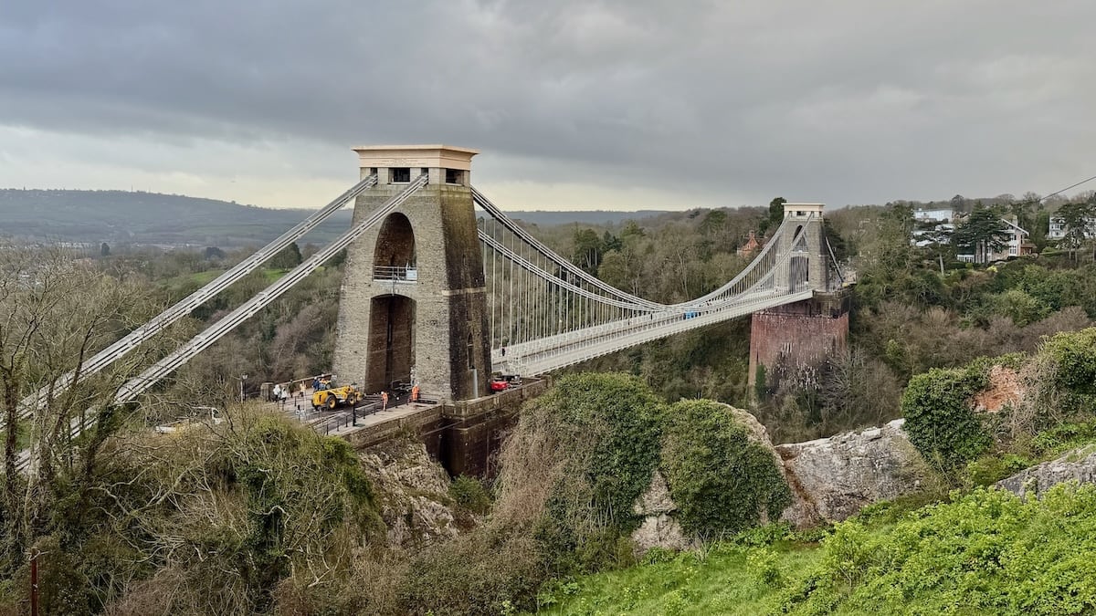 Clifton Suspension Bridge in Bristol.