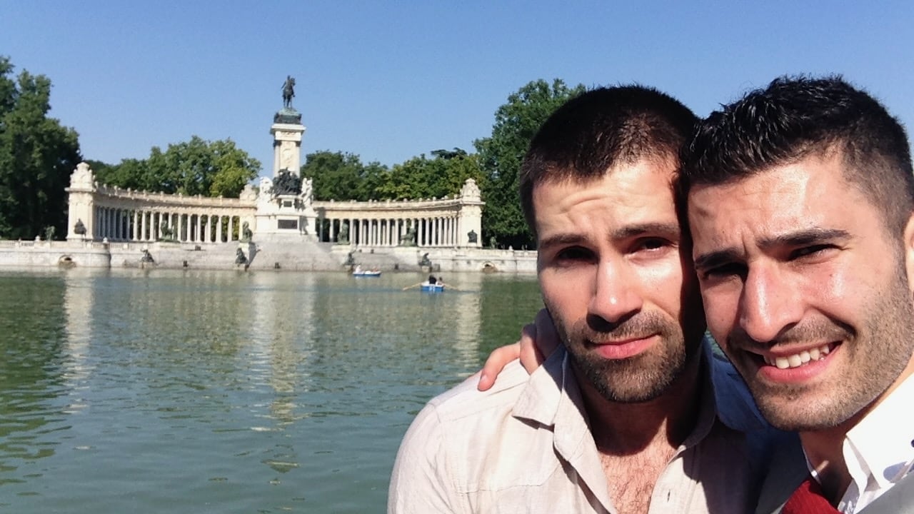 Gay couple Stef and Seby in Madrid back in 2013!