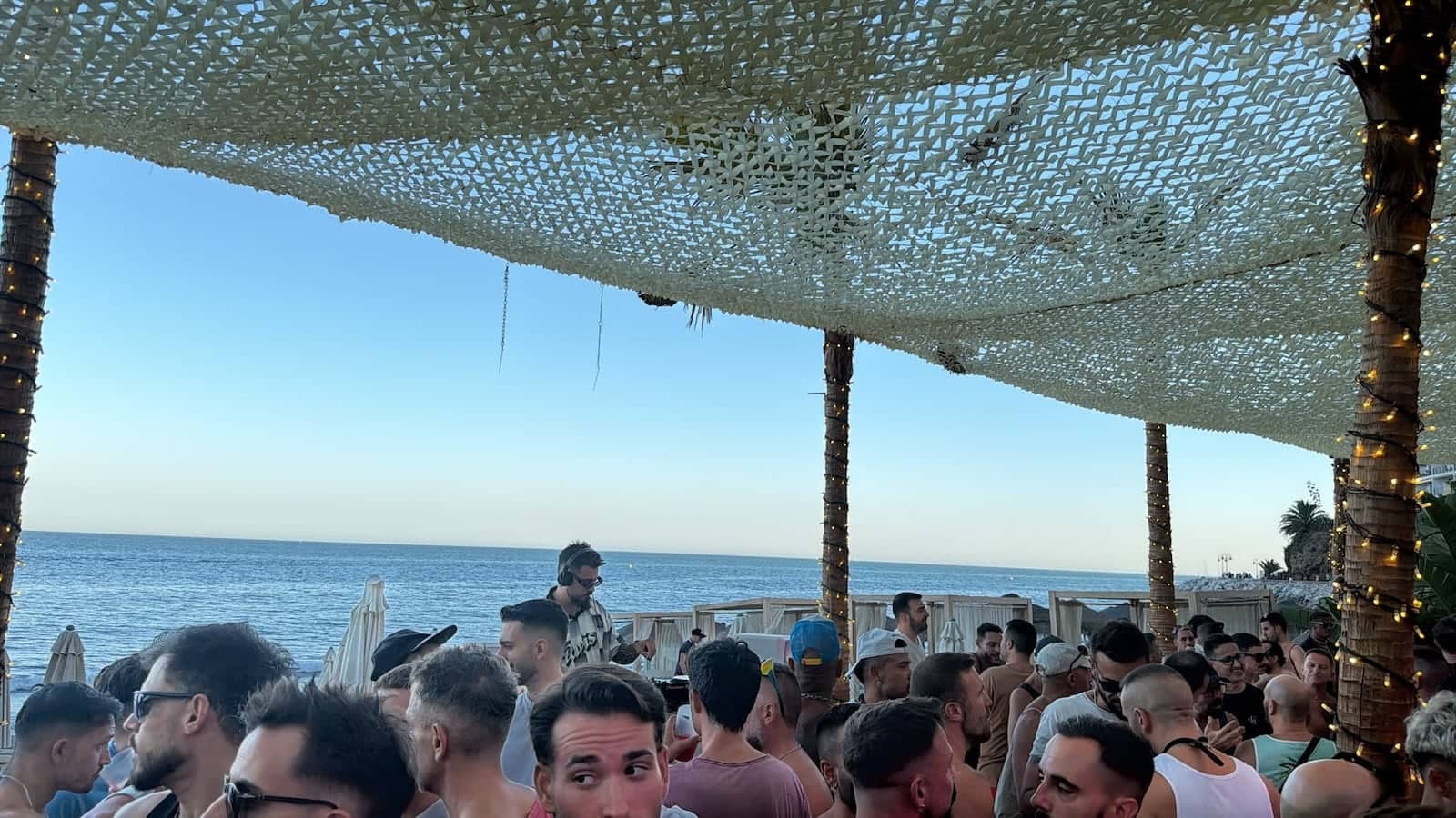 Party at the Eden Gay Beach Club in Torremolinos.