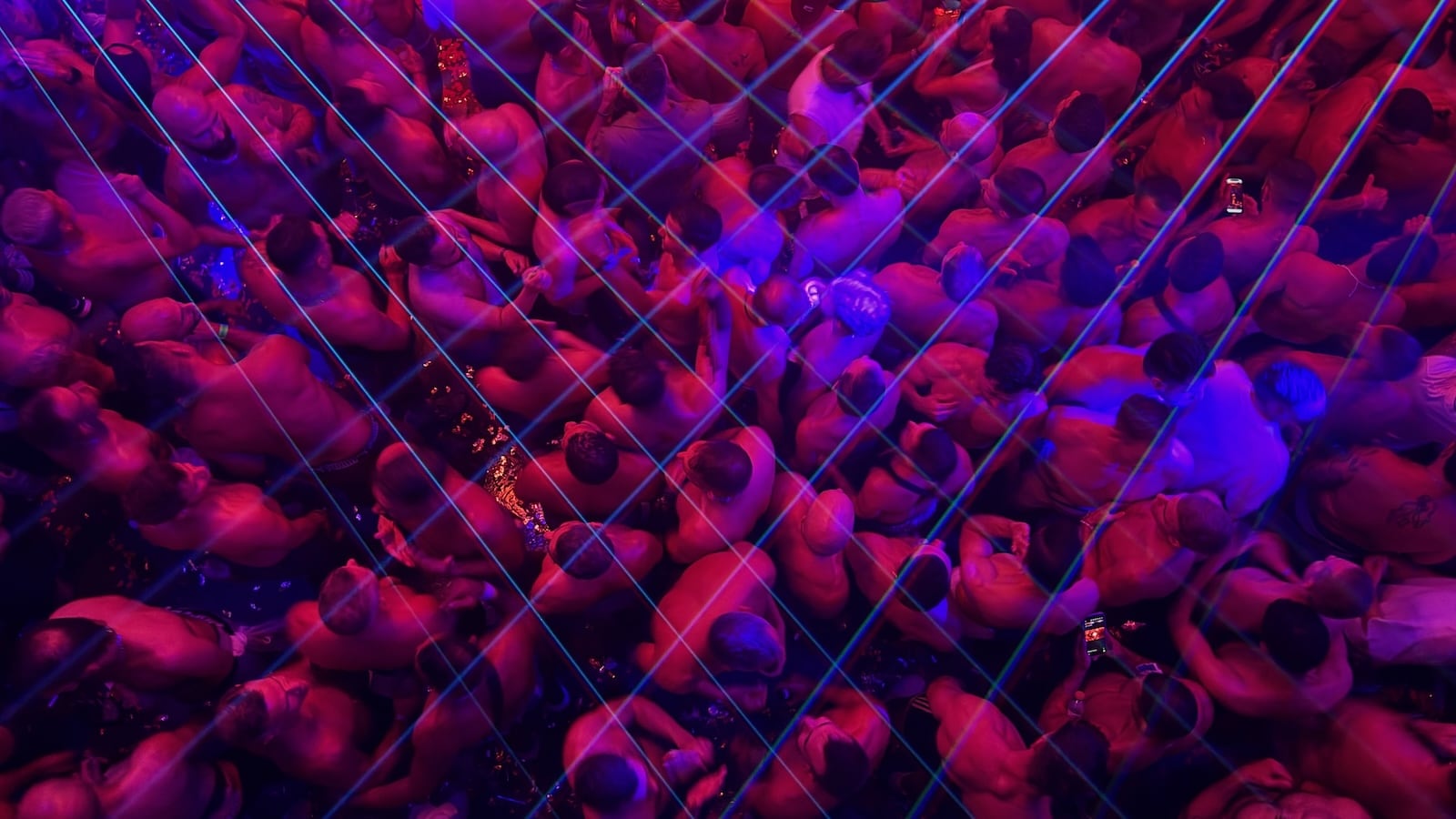 The Matrix Festival crowd at Studio gay club in Torremolinos.