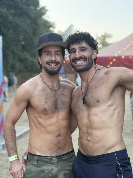 Stefan and Sion at As One In The Park gay festival in London.